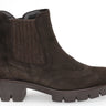 Bottines Western marron en velours