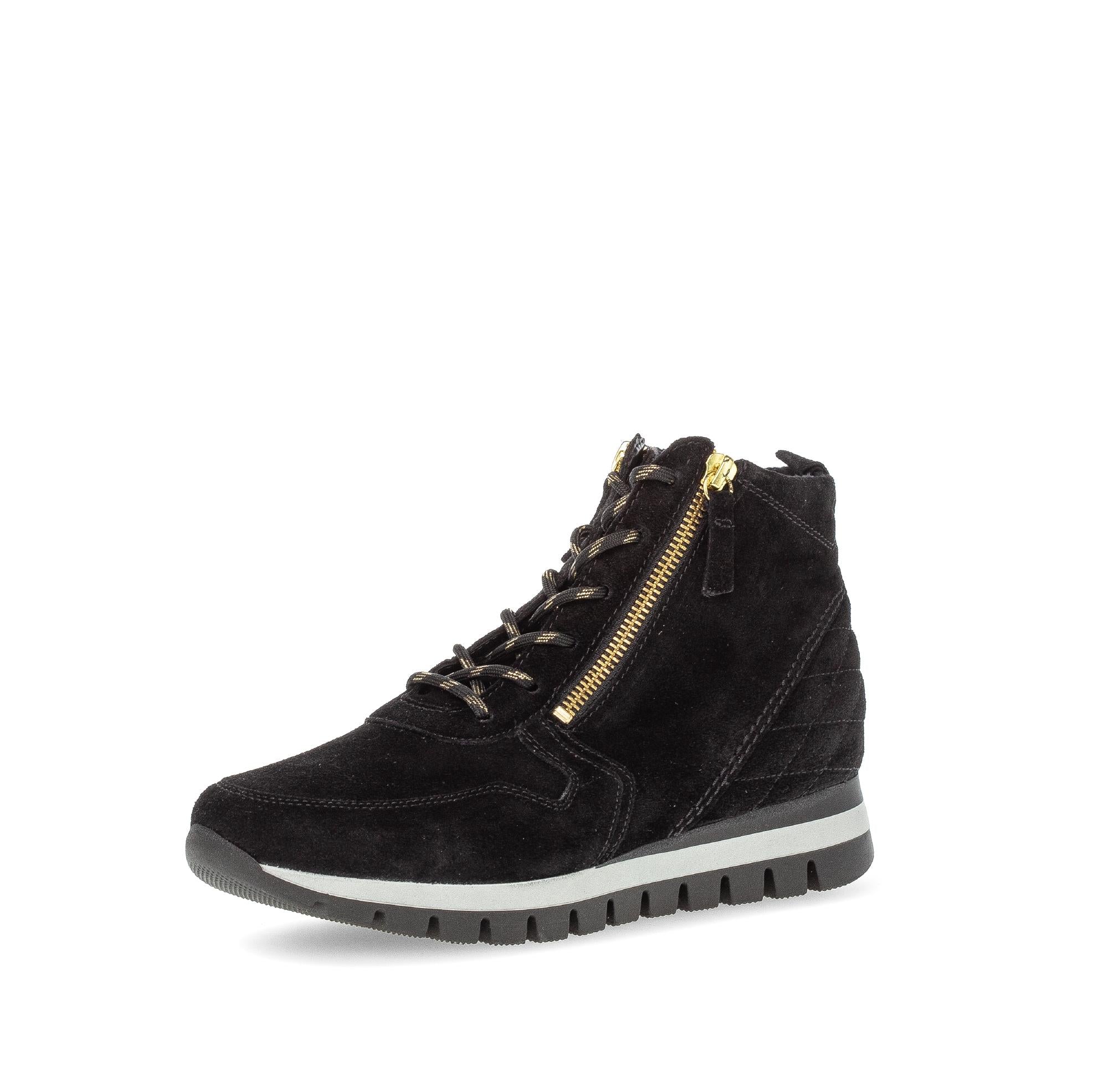Baskets Montantes Noires En Nubuck Gabor baskets-montantes-noires-en-nubuck-gabor