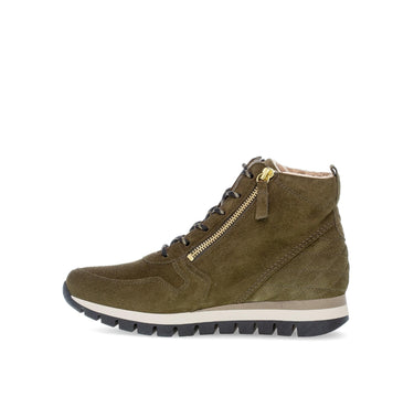 Baskets montantes vertes en cuir