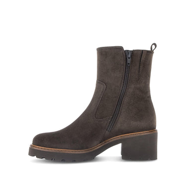 Bottines marron en cuir
