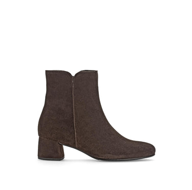 Bottines marron en cuir