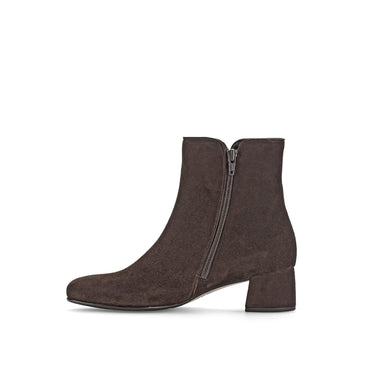 Bottines marron en cuir