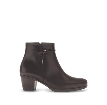 Bottines marron en cuir lisse