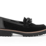 Mocassins noirs en cuir