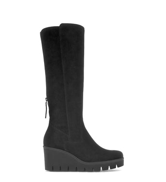 Bottes noires en cuir