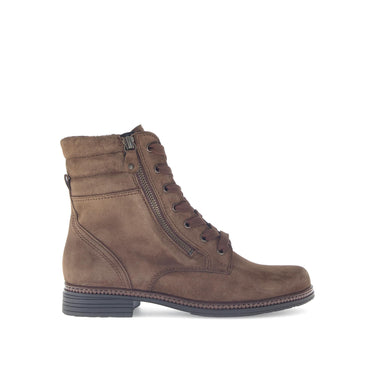 Bottines à lacets marron en cuir