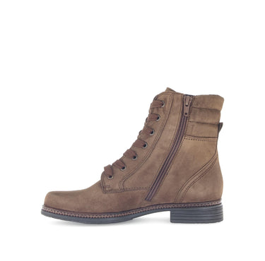 Bottines à lacets marron en cuir