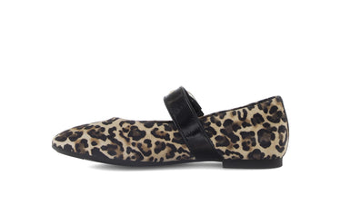 Ballerines beiges en cuir