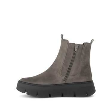 Bottines marron en cuir