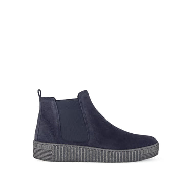 Bottines chelsea bleues en cuir