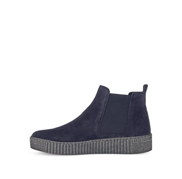 Bottines chelsea bleues en cuir