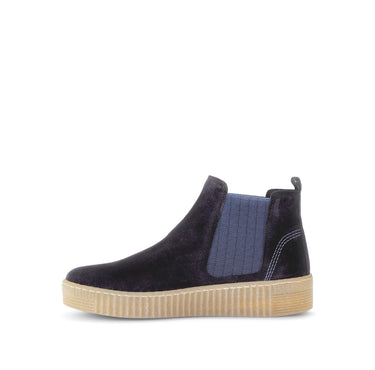 Bottines chelsea bleues en cuir