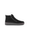 Baskets montantes noires en cuir
