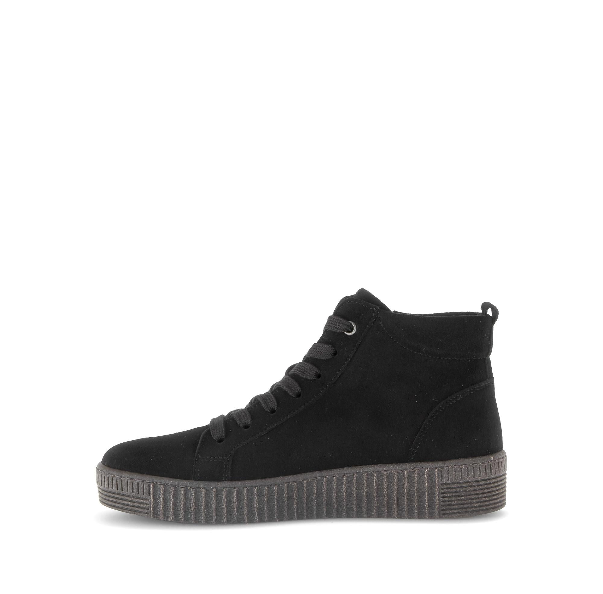 Baskets Montantes Noires En Cuir Gabor baskets-montantes-noires-en-cuir-gabor