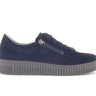 Baskets bleues en cuir