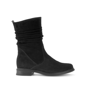 Bottines mid noires en cuir