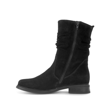 Bottines mid noires en cuir