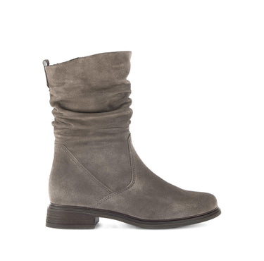Bottines mid marron en cuir