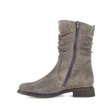 Bottines mid marron en cuir