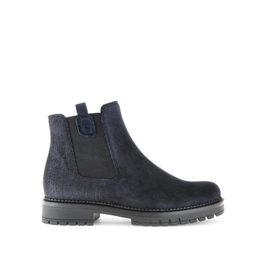Bottines chelsea bleues en cuir
