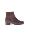 Bottines marron en cuir