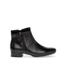 Bottines noires en cuir lisse