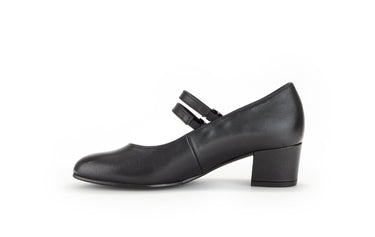 Escarpins noirs en cuir lisse