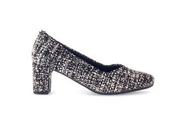 Escarpins noirs en textile