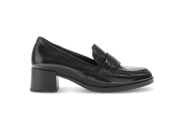 Trotteurs noirs en cuir vernis