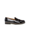 Mocassins noirs en cuir vernis
