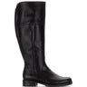 Bottes noires en cuir lisse