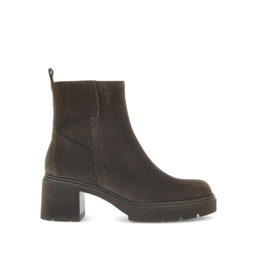 Bottines marron en cuir