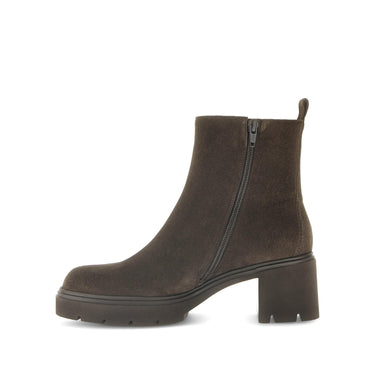 Bottines marron en cuir