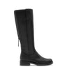 Bottes noires en cuir lisse