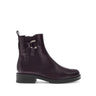 Bottines marron en cuir lisse