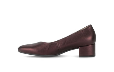 Escarpins rouges en cuir lisse