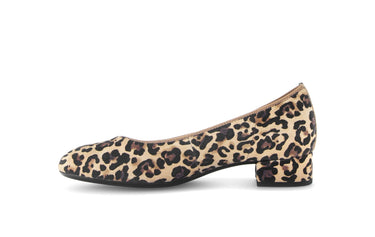 Escarpins beiges en cuir