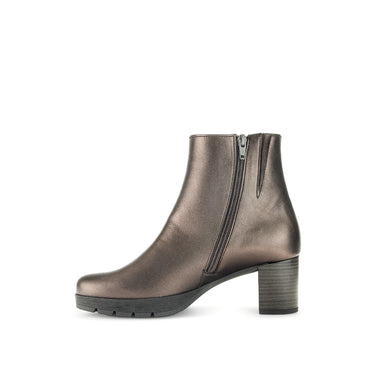 Bottines en cuir lisse