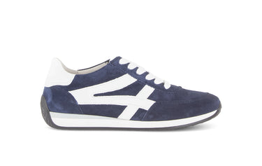 Baskets bleu marine en cuir