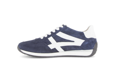 Baskets bleu marine en cuir