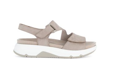 Sandales beiges en cuir