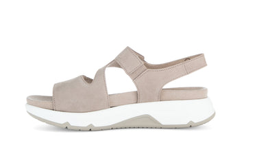 Sandales beiges en cuir