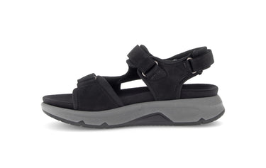Sandales noires en cuir