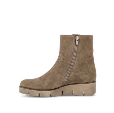 Bottines marron en cuir velours