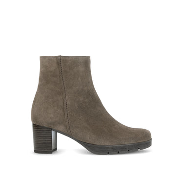 Bottines marron en cuir velours