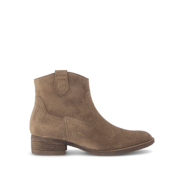Bottines marron en cuir velours