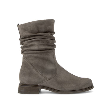 Bottines marron en cuir velours