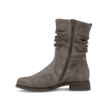 Bottines marron en cuir velours