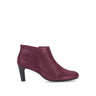 Bottines violettes en cuir
