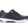 Baskets bleues en cuir lisse